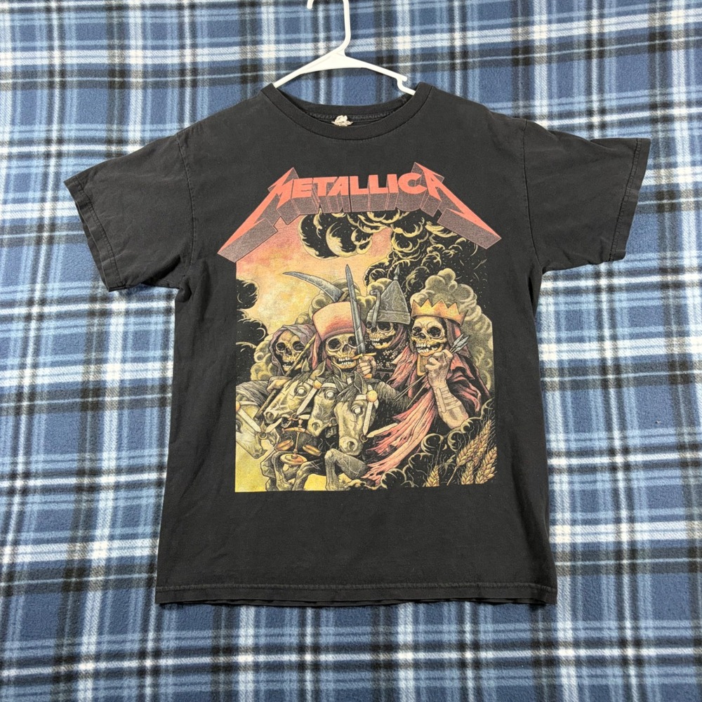 Metallica The Four Horsemen Graphic T-Shirt Black Alstyle Mens Medium